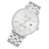  Shop Authentic Tommy Hilfiger Jenna Quartz White Dial Silver Steel Strap Watch for Women - 1782068 - Luxxuri