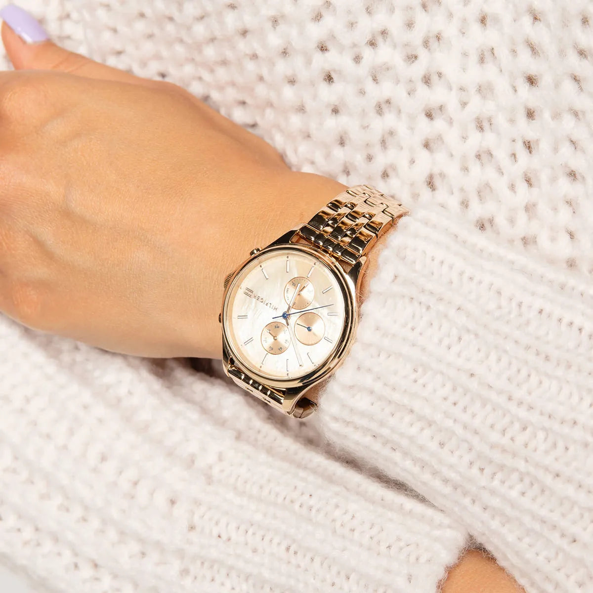  Shop Authentic Tommy Hilfiger Whitney Chronograph Quartz Rose Gold Dial Rose Gold Steel Strap Watch For Women - 1782120 - Luxxuri