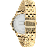  Shop Authentic Tommy Hilfiger Whitney Chronograph Quartz Mother of Pearl White Dial Gold Steel Strap Watch For Women - 1782121 - Luxxuri