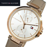  Shop Authentic Tommy Hilfiger Angela Quartz Silver Dial Brown Leather Strap Watch for Women - 1782125 - Luxxuri