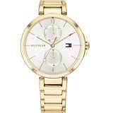  Shop Authentic Tommy Hilfiger Angela White Dial Gold Steel Strap Watch for Women - 1782128 - Luxxuri