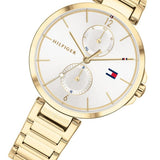  Shop Authentic Tommy Hilfiger Angela White Dial Gold Steel Strap Watch for Women - 1782128 - Luxxuri