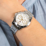  Shop Authentic Tommy Hilfiger Haven Multifunction Chronograph White Dial Silver Steel Strap Watch For Women - 1782194 - Luxxuri