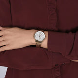  Shop Authentic Tommy Hilfiger Harper Chronograph White Dial Gold Steel Strap Watch For Women - 1782223 - Luxxuri