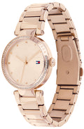  Shop Authentic Tommy Hilfiger Lynn Quartz Rose Gold Dial Rose Gold Steel Strap Watch For Women - 1782237 - Luxxuri