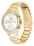  Shop Authentic Tommy Hilfiger Eve Chronograph Quartz White Dial Gold Steel Strap Watch For Women - 1782278 - Luxxuri
