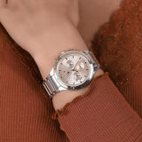  Shop Authentic Tommy Hilfiger Eve Chronograph Quartz Pink Dial Silver Steel Strap Watch For Women - 1782279 - Luxxuri