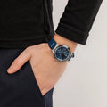  Shop Authentic Tommy Hilfiger Eve Chronograph Quartz Blue Dial Blue Rubber Strap Watch For Women - 1782281 - Luxxuri