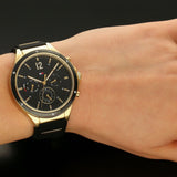  Shop Authentic Tommy Hilfiger Eve Chronograph Quartz Black Dial Black Silicone Strap Watch For Women - 1782282 - Luxxuri