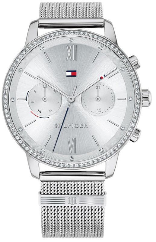  Shop Authentic Tommy Hilfiger Blake Diamonds Silver Dial Silver Mesh Bracelet Watch for Women - 1782301 - Luxxuri