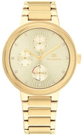  Shop Authentic Tommy Hilfiger Joy Analog Gold Dial Gold Steel Strap Watch For Women - 1782536 - Luxxuri