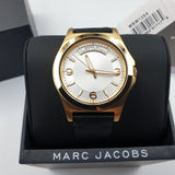  Shop Authentic Marc Jacobs Baby Dave Gold Dial Black Leather Strap Watch for Women - MBM1264 - Luxxuri