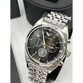  Shop Authentic Emporio Armani Franco Black Dial Silver Steel Strap Watch For Men - AR0373 - Luxxuri