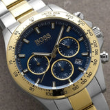  Shop Authentic Hugo Boss Hero Blue Dial Two Tone Steel Strap Watch for Men - 1513767 - Luxxuri