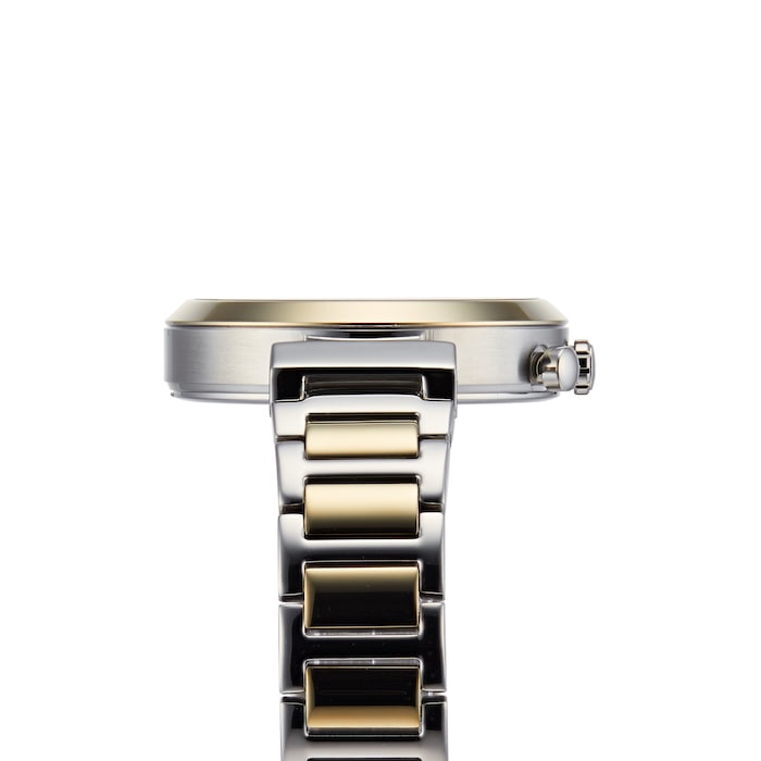  Shop Authentic Hugo Boss Flawless Silver Dial Two Tone Steel Strap Watch for Women - 1502550 - Luxxuri