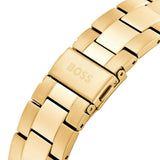  Shop Authentic Hugo Boss Troper Chronograph Green Dial Gold Steel Strap Watch For Men - 1514059 - Luxxuri