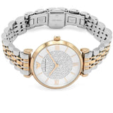  Shop Authentic Emporio Armani Gianni T Bar White Dial Two Tone Steel Strap Watch For Women - AR1926 - Luxxuri