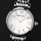  Shop Authentic Emporio Armani Donna Mother of Pearl Dial Silver Steel Strap Watch For Women - AR11204 - Luxxuri