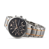  Shop Authentic Emporio Armani Renato Chronograph Black Dial Two Tone Steel Strap Watch For Men - AR11165 - Luxxuri