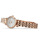  Shop Authentic Emporio Armani Gianni T-Bar Mother of Pearl Dial Rose Gold Steel Strap Watch For Women - AR11203 - Luxxuri