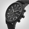  Shop Authentic Emporio Armani Renato Chronograph Black Dial Black Nylon Strap Watch For Men - AR11457 - Luxxuri