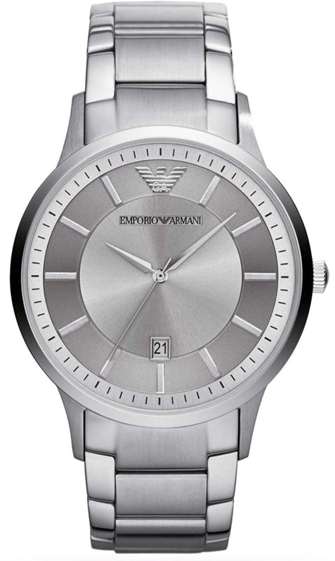  Shop Authentic Emporio Armani Renato Quartz Silver Dial Silver Steel Strap Watch For Men - AR11189 - Luxxuri