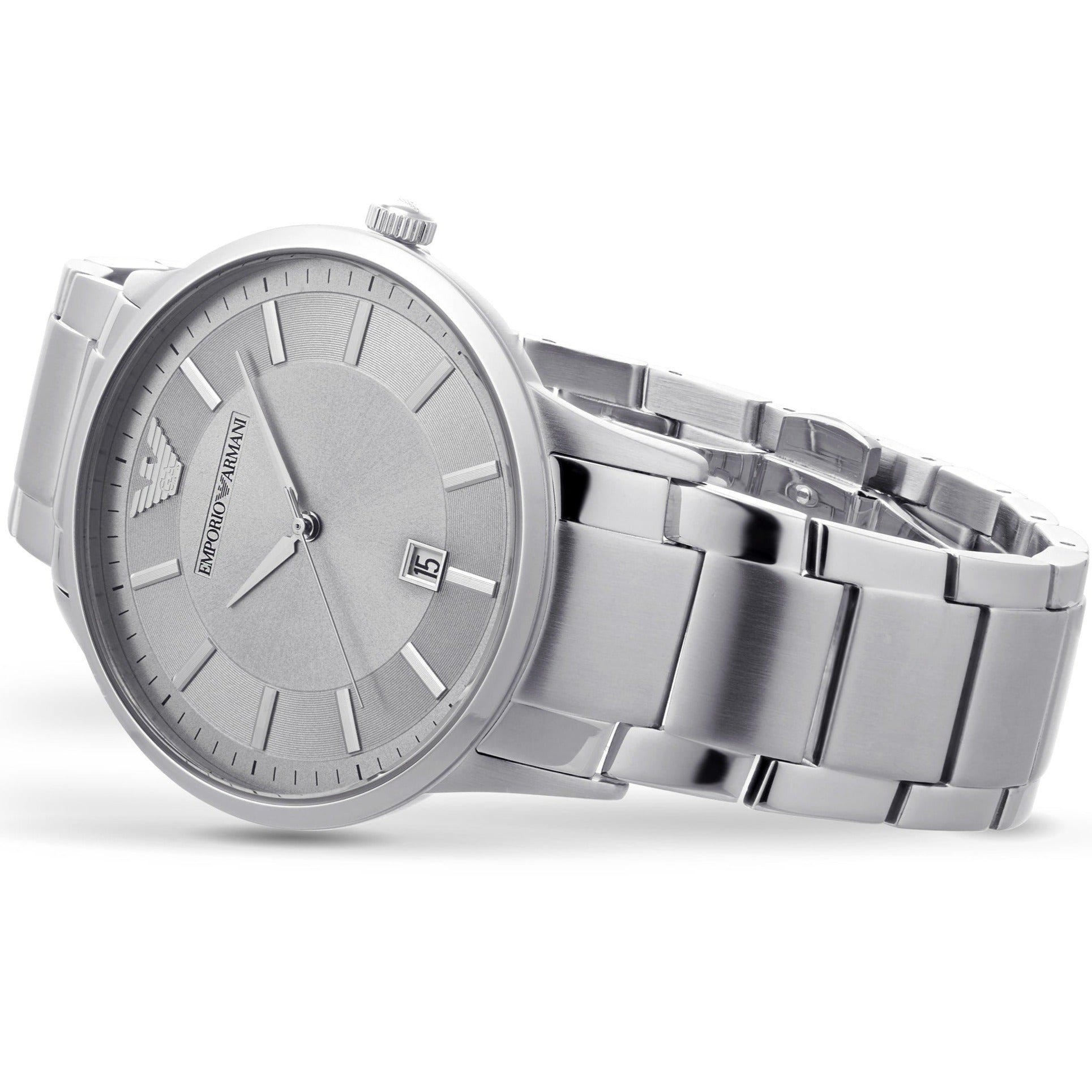  Shop Authentic Emporio Armani Renato Quartz Silver Dial Silver Steel Strap Watch For Men - AR11189 - Luxxuri