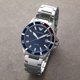  Shop Authentic Emporio Armani Diver Quartz Blue Dial Silver Steel Strap Watch For Men - AR11339 - Luxxuri