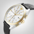 Shop Authentic Emporio Armani Claudio Chronograph Silver Dial Black Leather Strap Watch For Men - AR11498 - Luxxuri