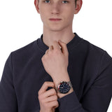  Shop Authentic Tommy Hilfiger Bank Chronograph Blue Dial Silver Steel Strap Watch for Men - 1791718 - Luxxuri