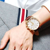  Shop Authentic Tommy Hilfiger Harrison White Dial Brown Leather Strap Watch for Men - 1790874 - Luxxuri