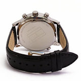  Shop Authentic Tommy Hilfiger Harrison Chronograph Black Dial Black Leather Strap Watch for Men - 1790875 - Luxxuri