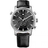  Shop Authentic Tommy Hilfiger Harrison Chronograph Black Dial Black Leather Strap Watch for Men - 1790875 - Luxxuri