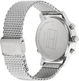  Shop Authentic Tommy Hilfiger Harrison Quartz Grey Dial Silver Mesh Bracelet Watch for Men - 1790877 - Luxxuri