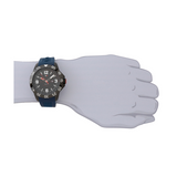  Shop Authentic Tommy Hilfiger Cole Black Dial Blue Rubber Strap Watch for Men - 1790984 - Luxxuri