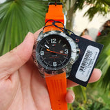  Shop Authentic Tommy Hilfiger Cole Black Dial Orange Rubber Strap Watch for Men - 1790985 - Luxxuri