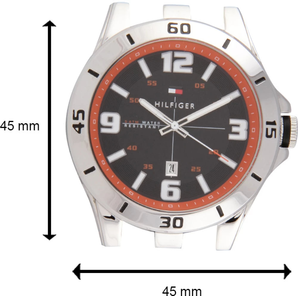  Shop Authentic Tommy Hilfiger Drew Black Dial Black Rubber Strap Watch for Men - 1791064 - Luxxuri