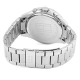  Shop Authentic Tommy Hilfiger Luke Chronograph Black Dial Silver Steel Strap Watch for Men - 1791104 - Luxxuri