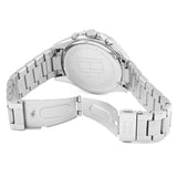  Shop Authentic Tommy Hilfiger Luke Chronograph Black Dial Silver Steel Strap Watch for Men - 1791104 - Luxxuri