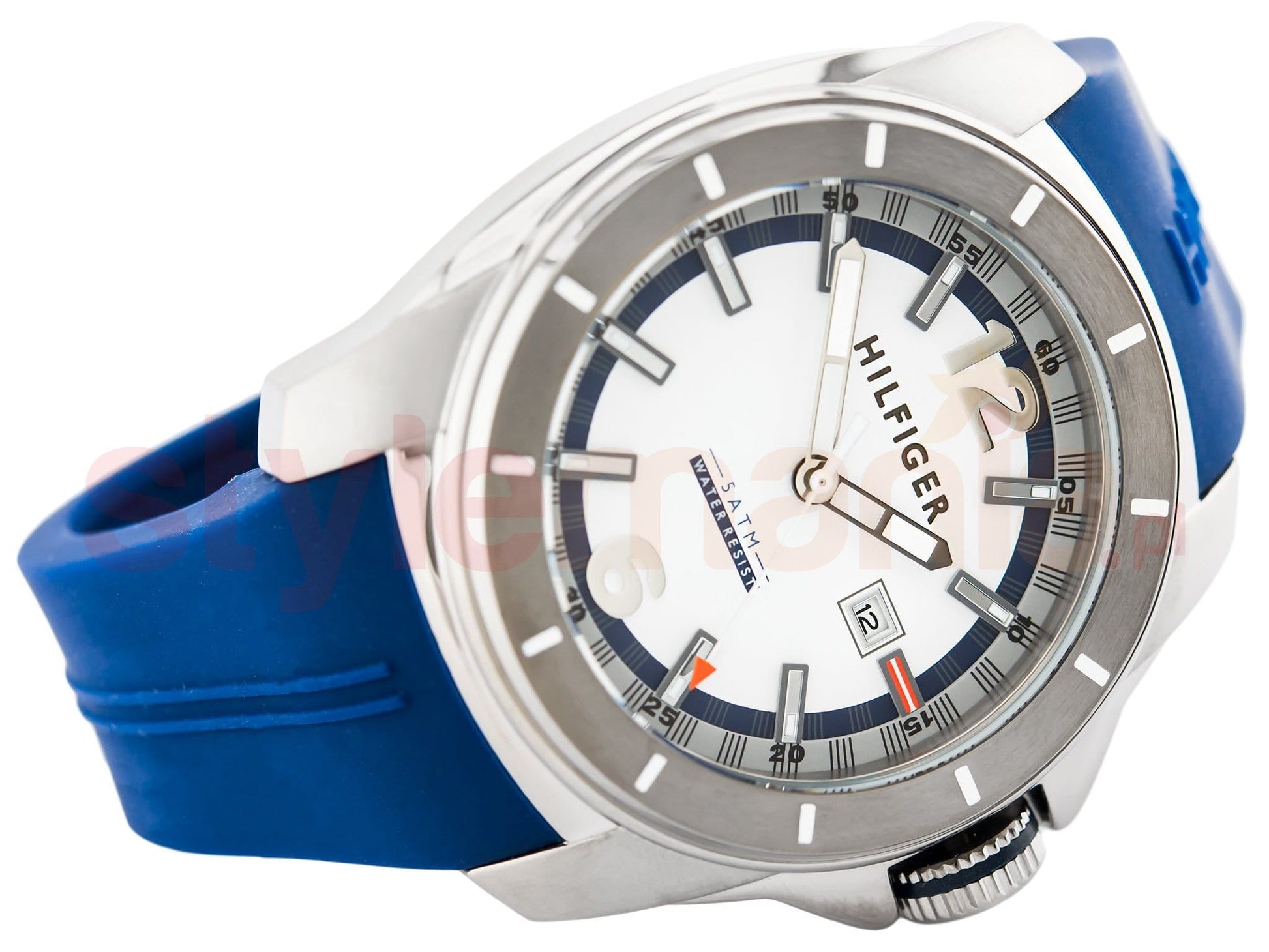  Shop Authentic Tommy Hilfiger Windsurf White Dial Blue Rubber Strap Watch for Men - 1791113 - Luxxuri