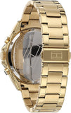  Shop Authentic Tommy Hilfiger Luke Chronograph White Dial Gold Steel Strap Watch for Men - 1791121 - Luxxuri