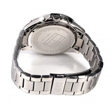  Shop Authentic Tommy Hilfiger Luke Chronograph Black Dial Silver Steel Strap Watch for Men - 1791104 - Luxxuri