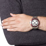  Shop Authentic Tommy Hilfiger Luke Chronograph Black Dial Silver Steel Strap Watch for Men - 1791122 - Luxxuri
