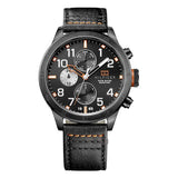  Shop Authentic Tommy Hilfiger Trent Multifunction Black Dial Black Leather Strap Watch for Men - 1791136 - Luxxuri