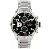  Shop Authentic Tommy Hilfiger Cool Sport Multifunction Black Dial Silver Steel Strap Watch for Men - 1791141 - Luxxuri