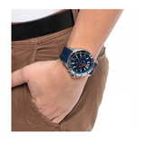  Shop Authentic Tommy Hilfiger Nolan Chronograph Blue Dial Blue Rubber Strap Watch for Men - 1791142 - Luxxuri