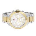  Shop Authentic Tommy Hilfiger Hudson Chronograph White Dial Two Tone Steel Strap Watch For Men - 1791226 - Luxxuri