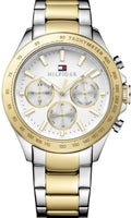  Shop Authentic Tommy Hilfiger Hudson Chronograph White Dial Two Tone Steel Strap Watch For Men - 1791226 - Luxxuri