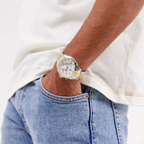  Shop Authentic Tommy Hilfiger Hudson Chronograph White Dial Two Tone Steel Strap Watch For Men - 1791226 - Luxxuri