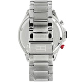  Shop Authentic Tommy Hilfiger Hudson Chronograph Quartz Blue Dial Silver Steel Strap Watch For Men - 1791228 - Luxxuri
